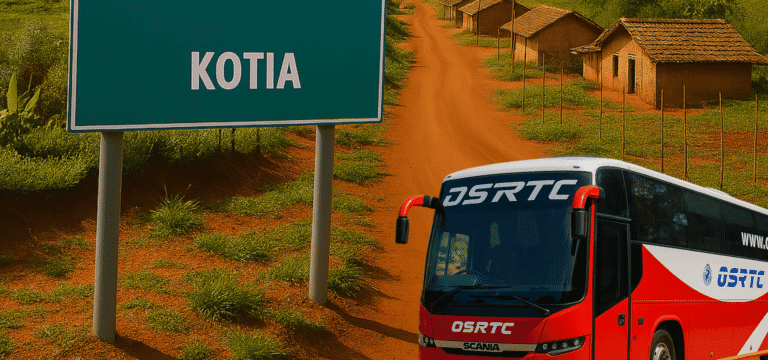 Bus Traveling to Kotiya Odisha Declared by Mohan Sarkar.