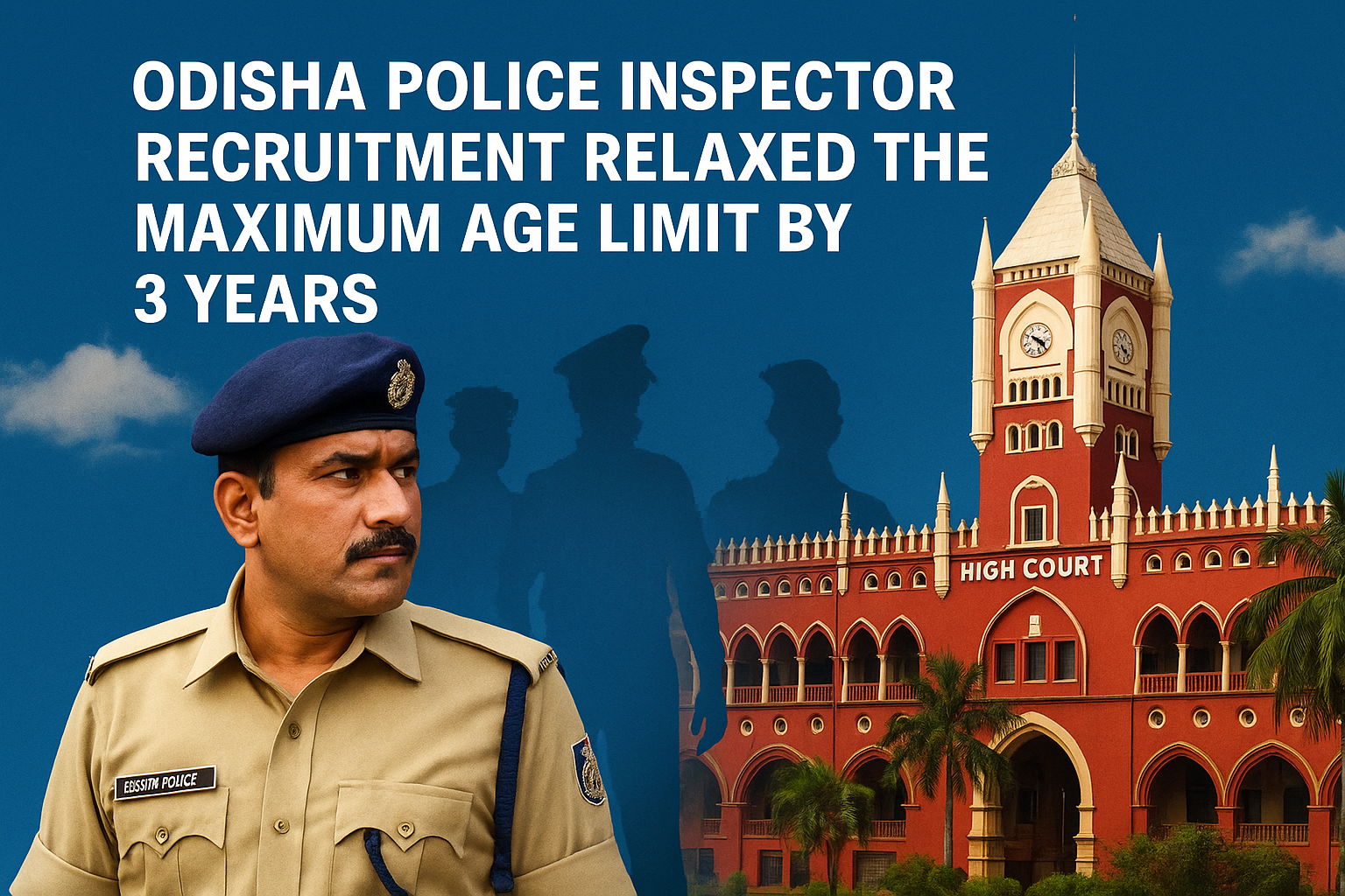 ODISHA POLICE INSPECTOR RECRUITMENT RELAXED THE MAXIMUM AGE LIMIT BY 3 YEARS